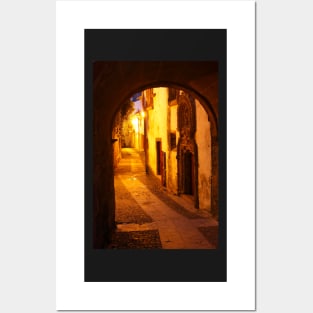 Arco de Almedina, old town, Coimbra, Portugal, city, evening, dusk Posters and Art